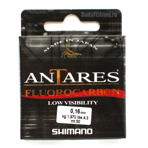 Леска зимняя Shimano Antares Fluorocarbon 30 м. 0,10 мм в Краснодаре Леска зимняя Shimano Antares Fluorocarbon 30 м. 0,10 мм в Краснодаре